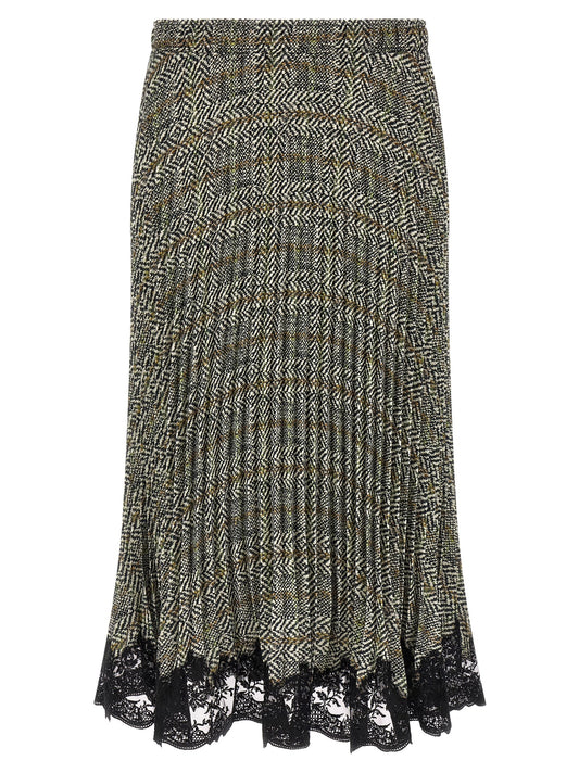Ermanno Scervino Multicolor Polyester Midi Skirt