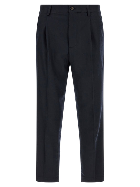Department 5 Blue Wool Casual Pants