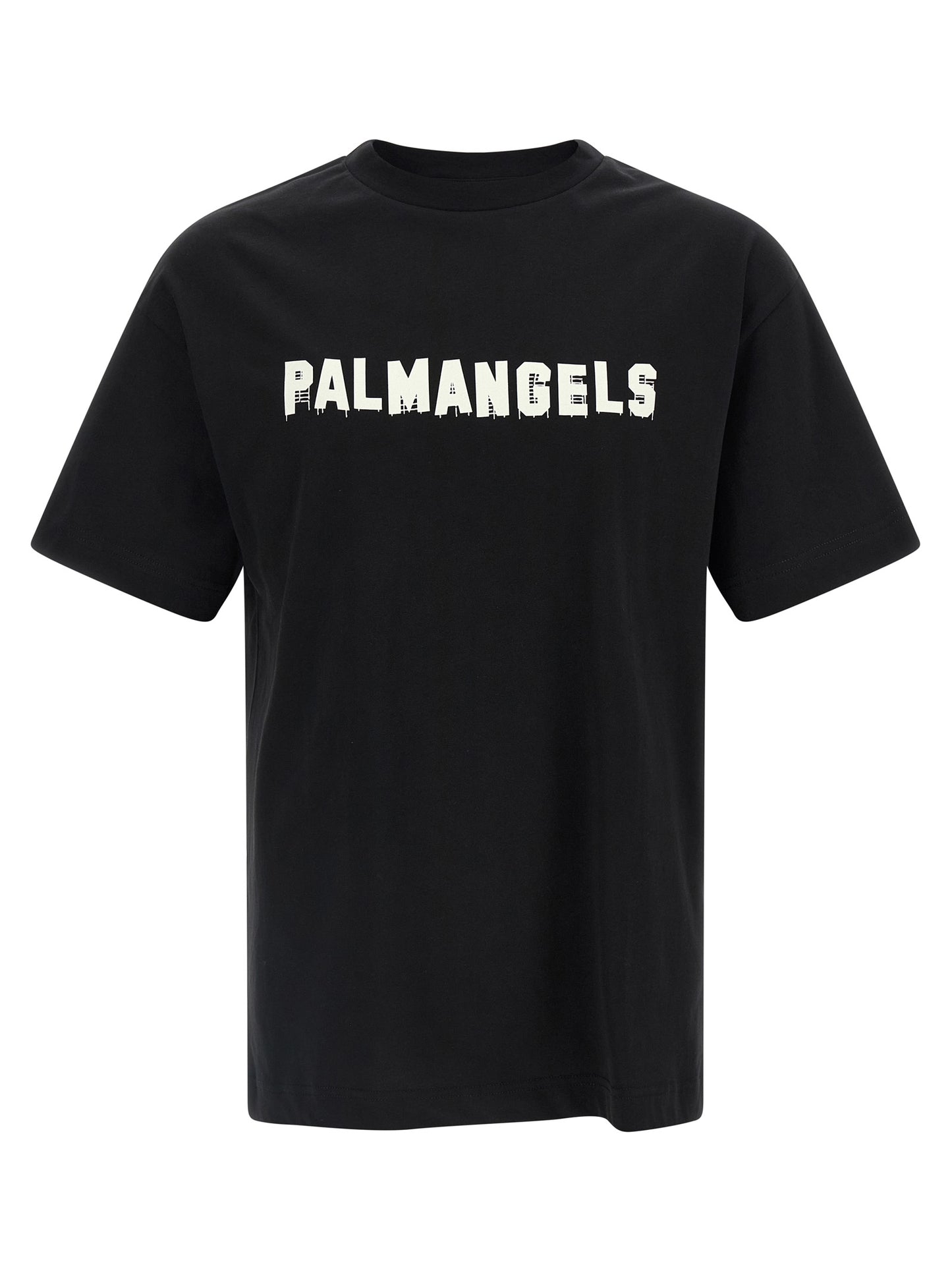 Palm Angels Black Cotton T-Shirt