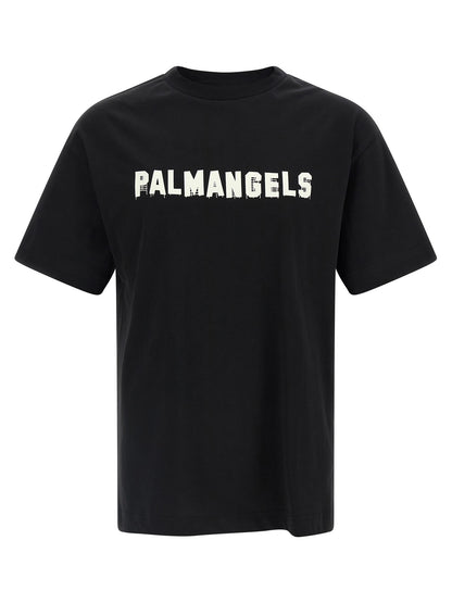 Palm Angels Black Cotton T-Shirt