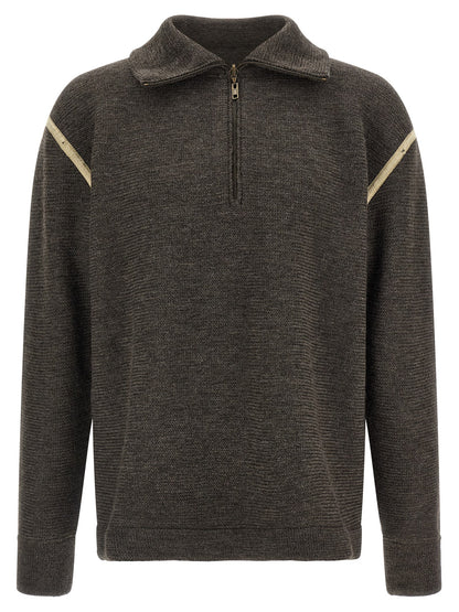 Maison Margiela Gray Wool Cardigan