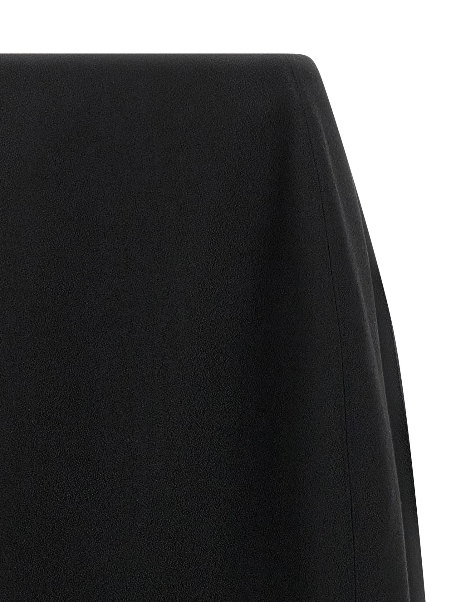 Jil Sander Black Virgin Wool Midi Skirt