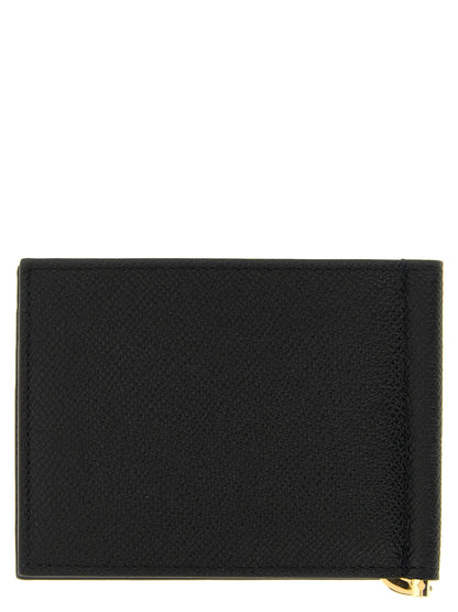 Ferragamo Black Calfskin Money Clip