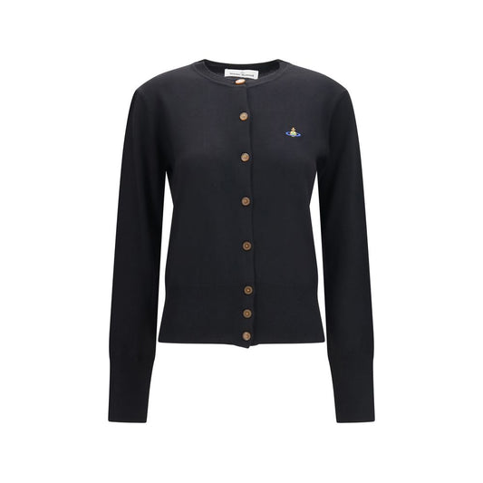 Vivienne Westwood Black Wool Oves Aries Cardigan