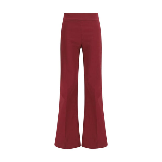 Avenue Montaigne Bordeaux Viscose Casual Pants