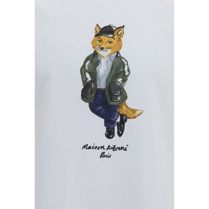 Maison Kitsuné White Cotton T-Shirt
