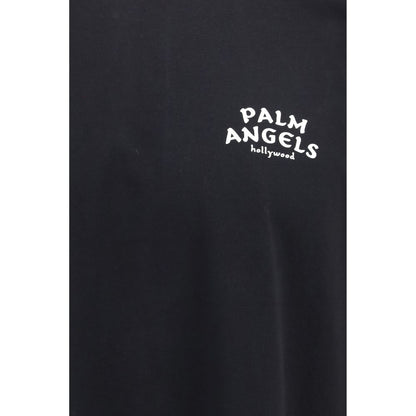 Palm Angels Black Cotton T-Shirt