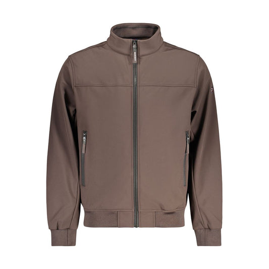 Windbreaker Jacket by Norway 1963 for men in stretch polyester brown & signature features an magnificent silhouette, showcasing the sophisticated and functional pockets & windproof for a premium, magnificent look.