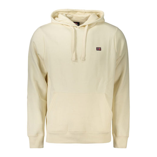 Sweatshirt Hoodie by Norway 1963 for men in cotton polyester white features an dramatic silhouette, showcasing a sophisticated hooded neckline and dramatic for a refined, modern aesthetic.