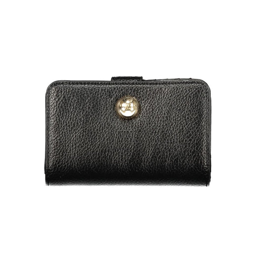Cardholder Wallet by Twinset for women in polyethylene black showcases a distinguished silhouette, artfully capturing the essence of the distinguished Polyethylene Cardholder Wallet design with functional card-organization coin-purse.