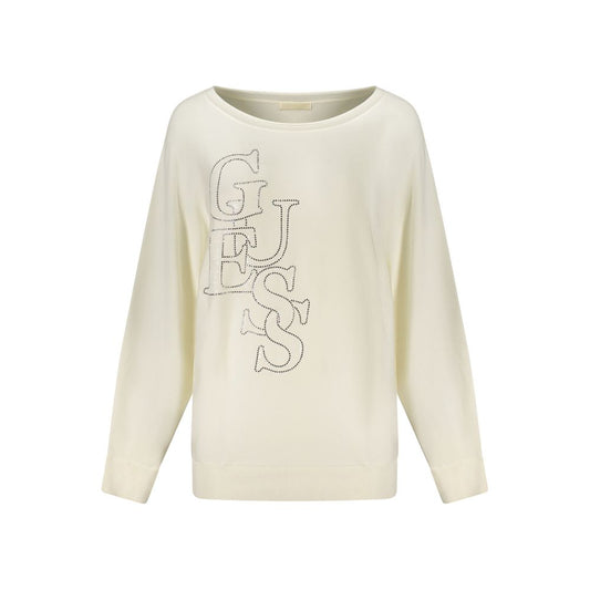 Guess Jeans White Viscose Sweatshirt