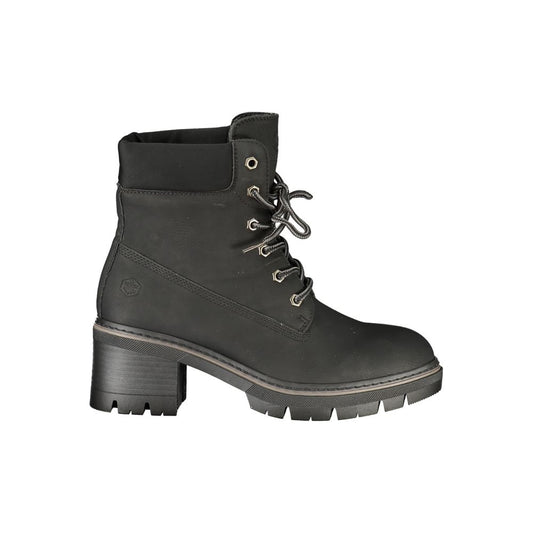 Ankle Boots by Lumberjack for women in polyester black & print features an effortless chic silhouette from the Women's Polyester Ankle Boots collection, showcasing a effortless chic and refined for an effortless chic look.