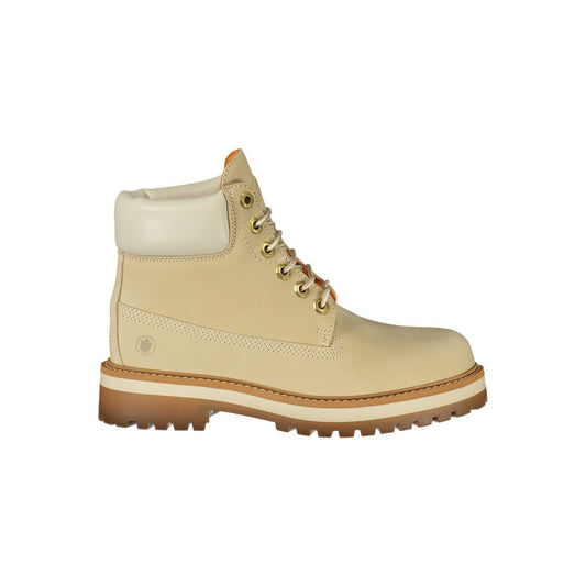 Ankle Boots by Lumberjack for women in polyester beige, ivory & print features an enchanting design from the Women's Polyester Ankle Boots collection, highlighting a enchanting and for a refined look.