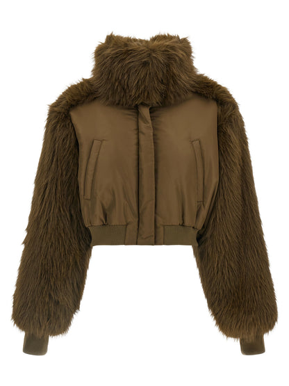 Fabiana Filippi Bicolor Virgin Wool Bomber