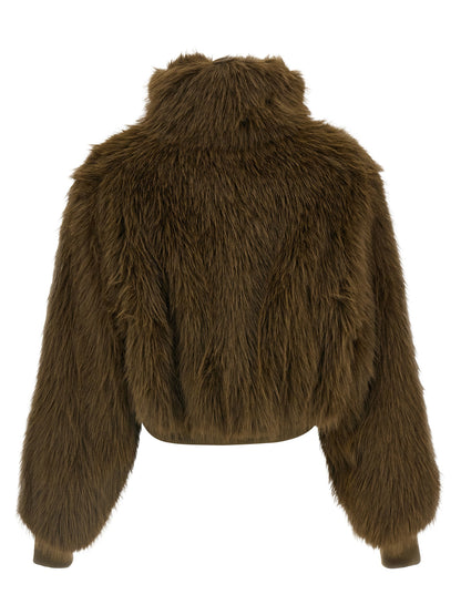 Fabiana Filippi Bicolor Virgin Wool Bomber