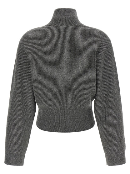 Brunello Cucinelli Gray Cashmere Cardigan