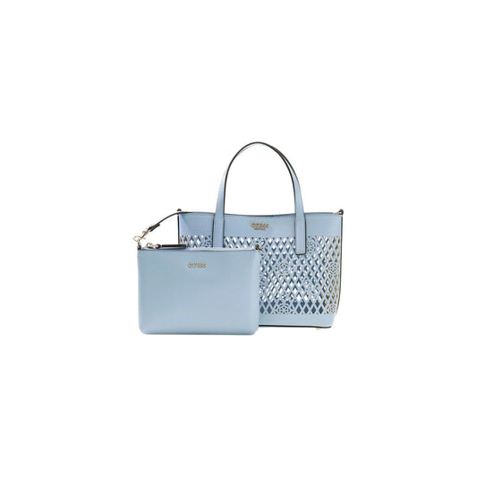 Mini Handbag by Guess for women in polyethylene & polyurethane blue & signature features a exquisite silhouette, showcasing a secure and exquisite with versatile handle for a exquisite finish.