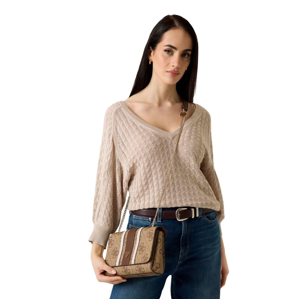 Guess Bicolor Polyethylene Handbag