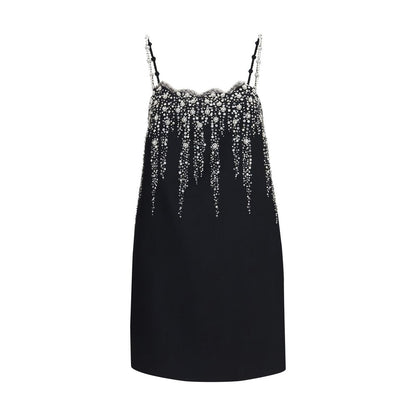 Valentino Garavani Black Wool Oves Aries Cocktail Dress
