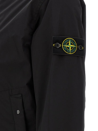 Stone Island Black Polyester Shell Jacket