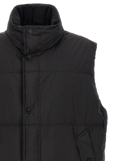 Stone Island Black Polyamide Sleeveless Jacket