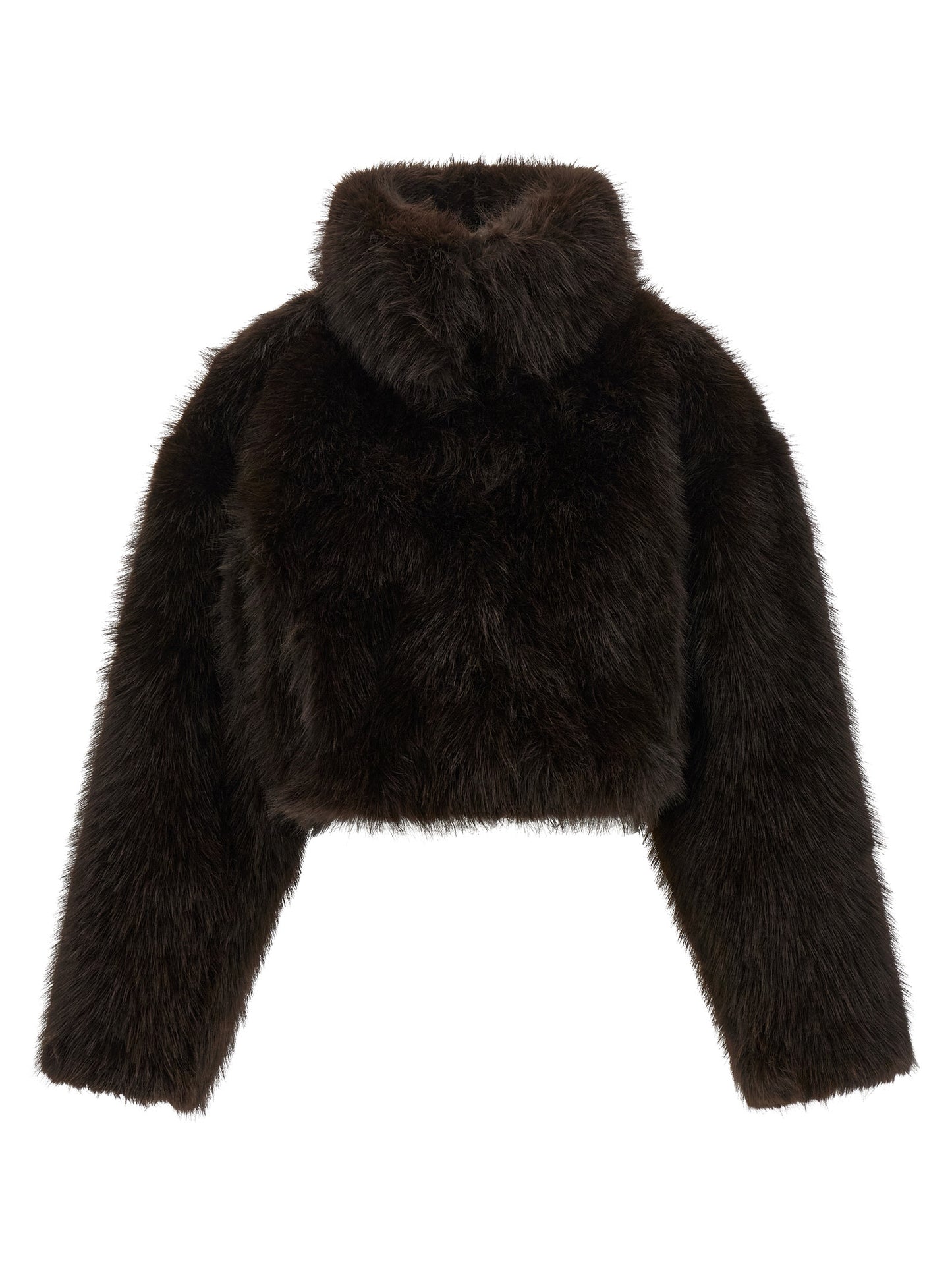 ROTATE BIRGER CHRISTENSEN Brown Polyester Coat