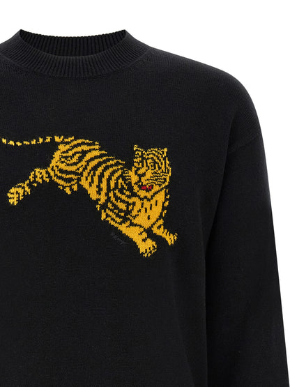 Kenzo Black Cotton Sweatshirt