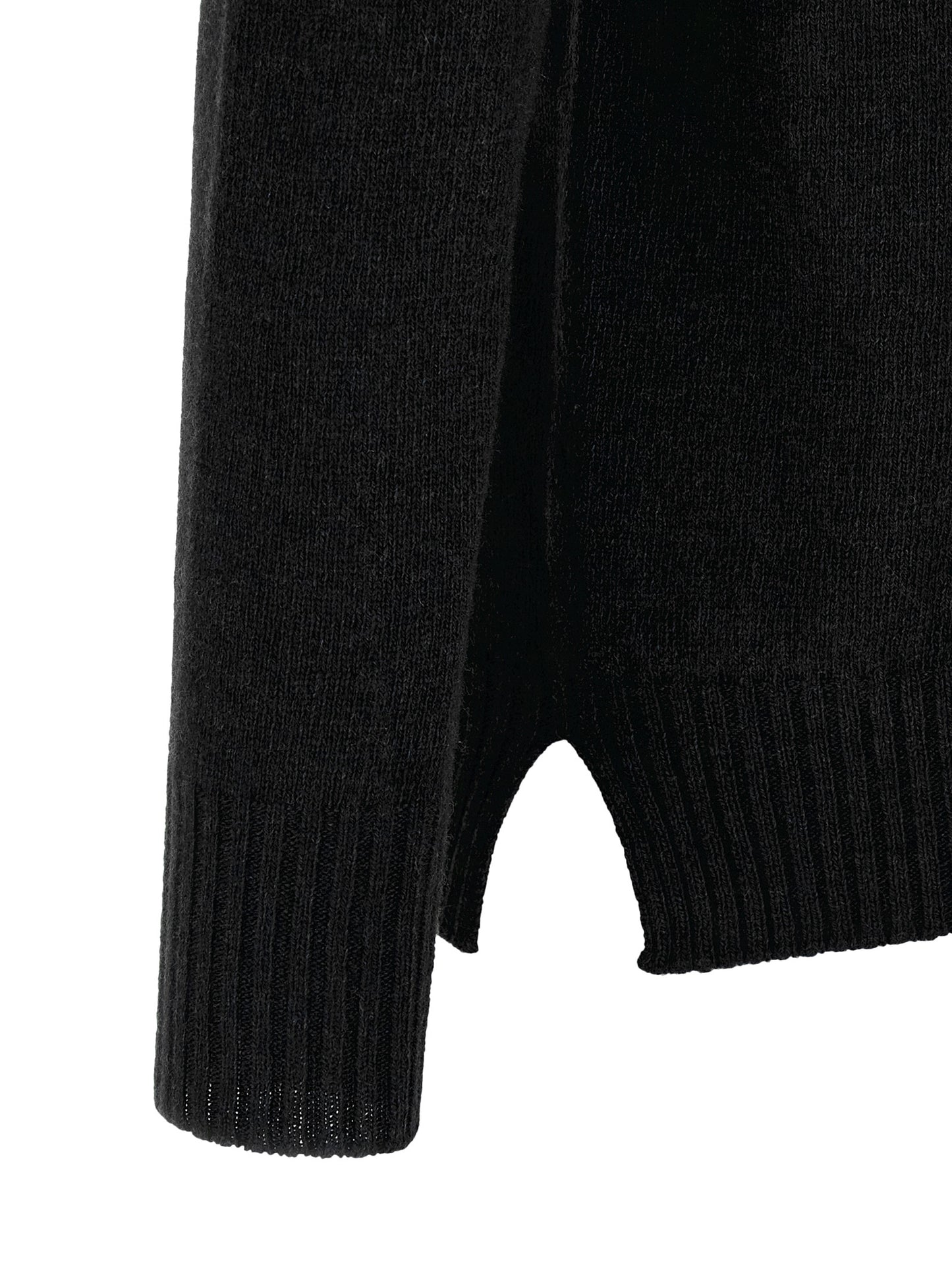 MA'RY'YA Black Cashmere Cardigan