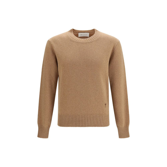 Ami Paris Brown Cashmere Sweatshirt