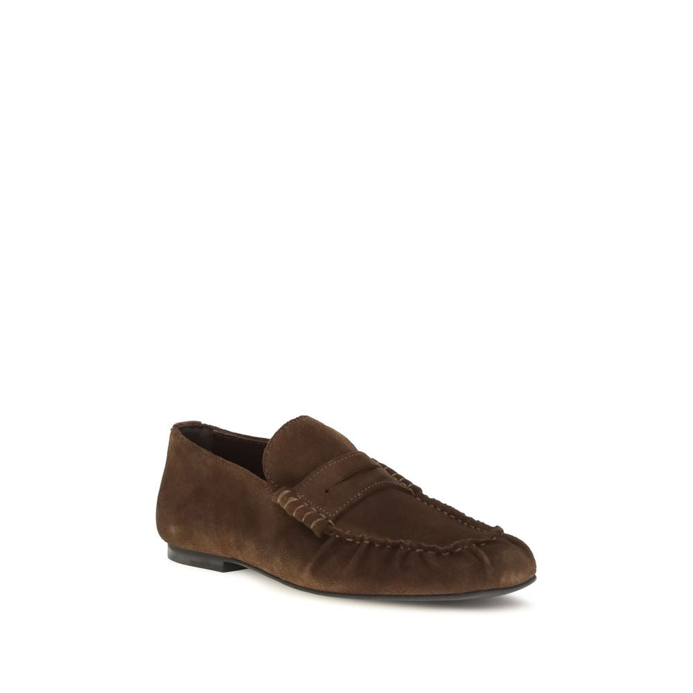 Alohas Brown Suede Leather Slip-On Loafers
