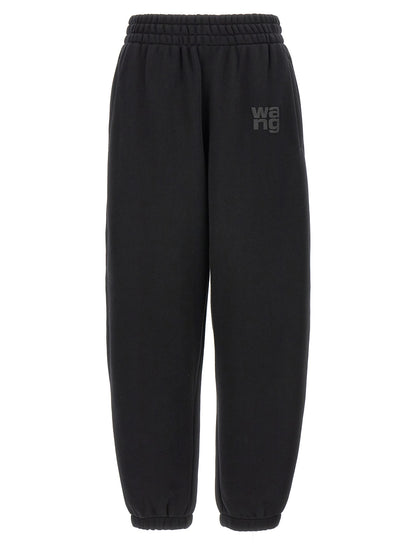 T BY ALEXANDER WANG Black Cotton Joggers (Workout Pants)