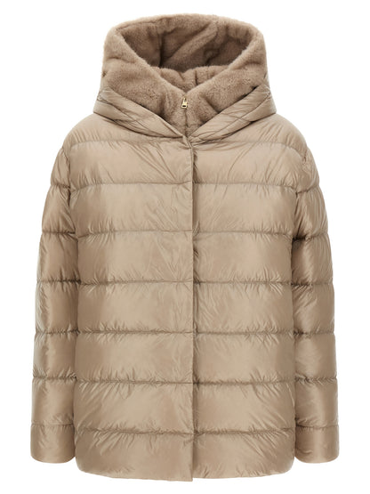 Herno Beige Polyamide Full-Length Jacket