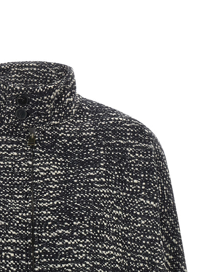 Darkpark White Virgin Wool Bomber
