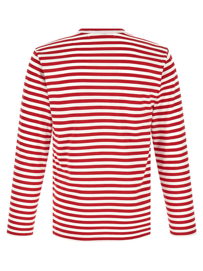 Comme Des Garçons Play White Cotton T-Shirt