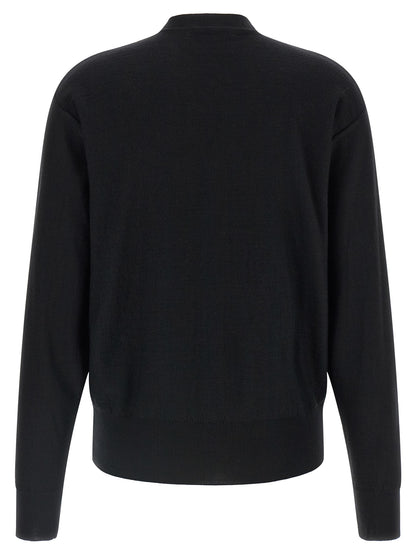 Lemaire Black Wool Cardigan