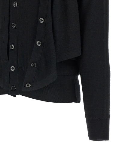 Lemaire Black Wool Cardigan