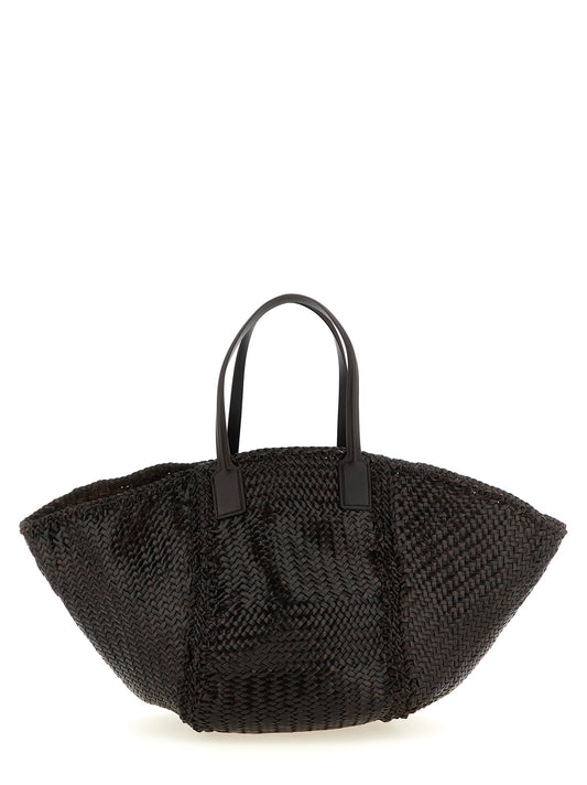 Tote Bag by Dragon Diffusion for women in calfskin leather brown showcases a urban-chic Cabas Teresa Calfskin Leather Tote Bag design, featuring a secure , ample , and versatile detachable-strap & handle for a urban-chic finish.