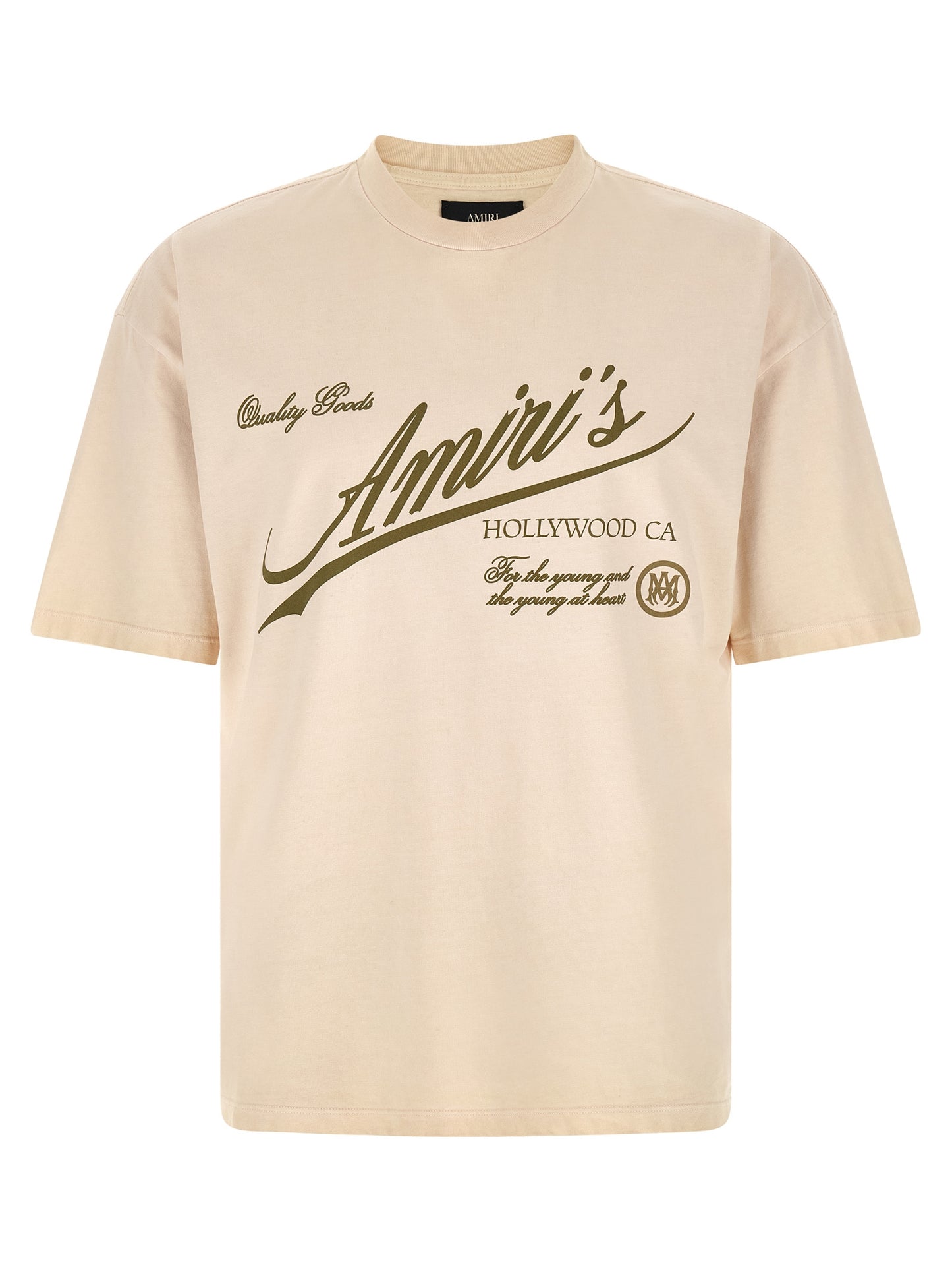 Amiri Beige Cotton T-Shirt