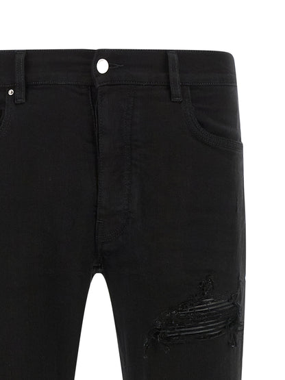 Amiri Black Cotton Slim Fit Jeans