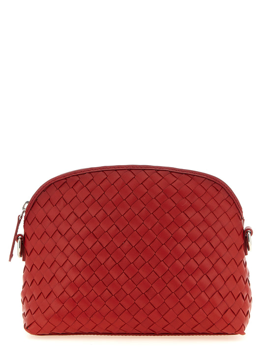 Clutch Crossbody Handbag by Dragon Diffusion for women in calfskin leather red showcases a versatile sophistication silhouette, featuring a secure zipper, versatile sophistication , and versatile crossbody-strap & shoulder-strap for a versatile sophistication finish.
