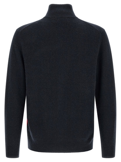 Ballantyne Blue Cashmere Cardigan