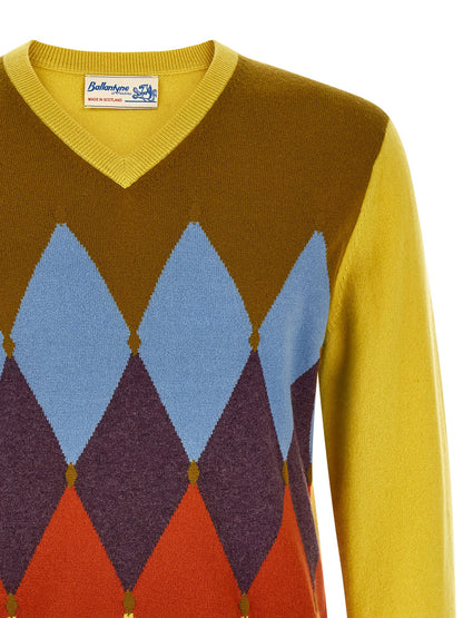 Ballantyne Multicolor Cashmere Cardigan