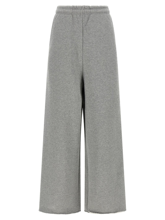Sweatpants by Entire Studios for women in cotton gray features an streamlined design with , highlighting a streamlined athletic & wide and long cut with a comfortable .
