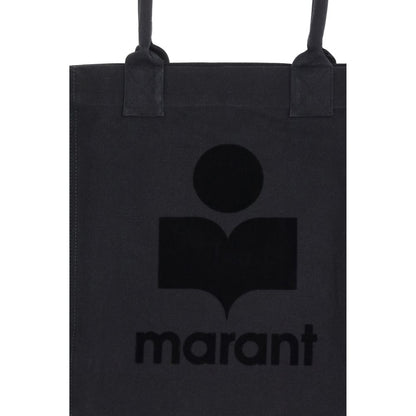 Isabel Marant Black Cotton Shoulder Bag