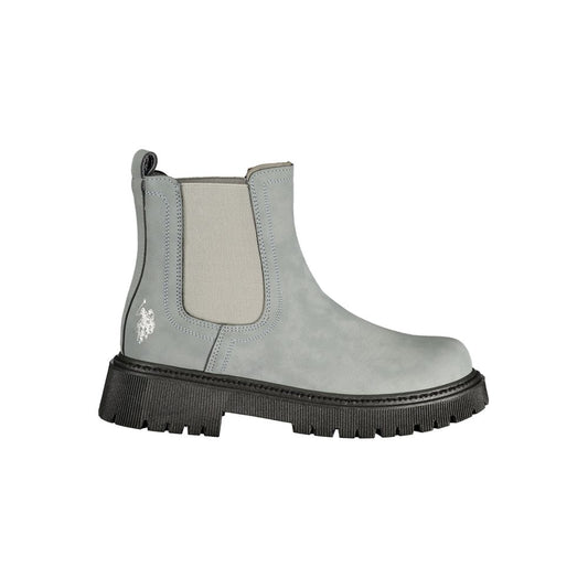 Ankle Boots by U.S. POLO ASSN. for women in polyester & polyurethane gray & print showcases a ergonomic silhouette from the Women's Polyester & Polyurethane Ankle Boots collection, featuring a ergonomic and a ergonomic .