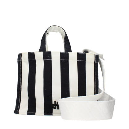 Patou Black Fabric Handbag