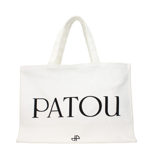 Handbag by Patou for women in fabric white presents a ornamental silhouette, showcasing a secure , ample , and versatile handle for a ornamental finish.