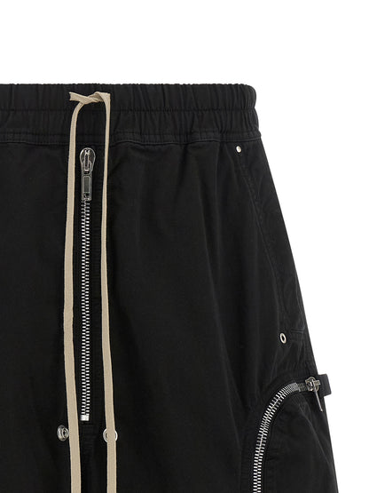DRKSHDW Black Cotton Bermuda Shorts