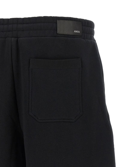 Amiri Black Cotton Bermuda Shorts