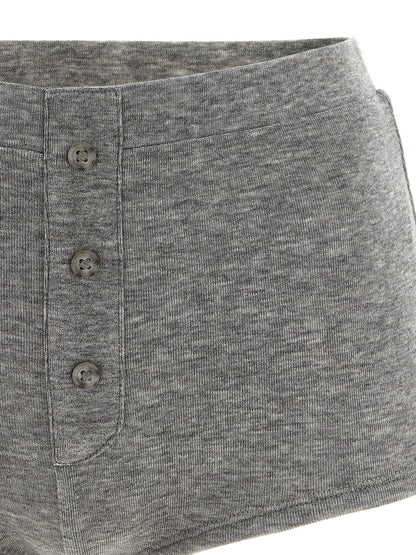 Entire Studios Gray Tencel Bermuda Shorts